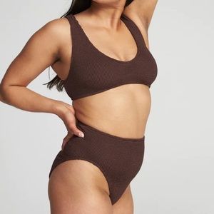 Youswim Eva High Waist Two Piece in Espresso